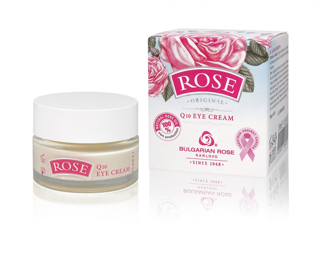 Anti-Aging Augencreme mit Rosenöl &Coenzym Q10 – Feuchtigkeit &Schutz für die empfindliche Augenpartie