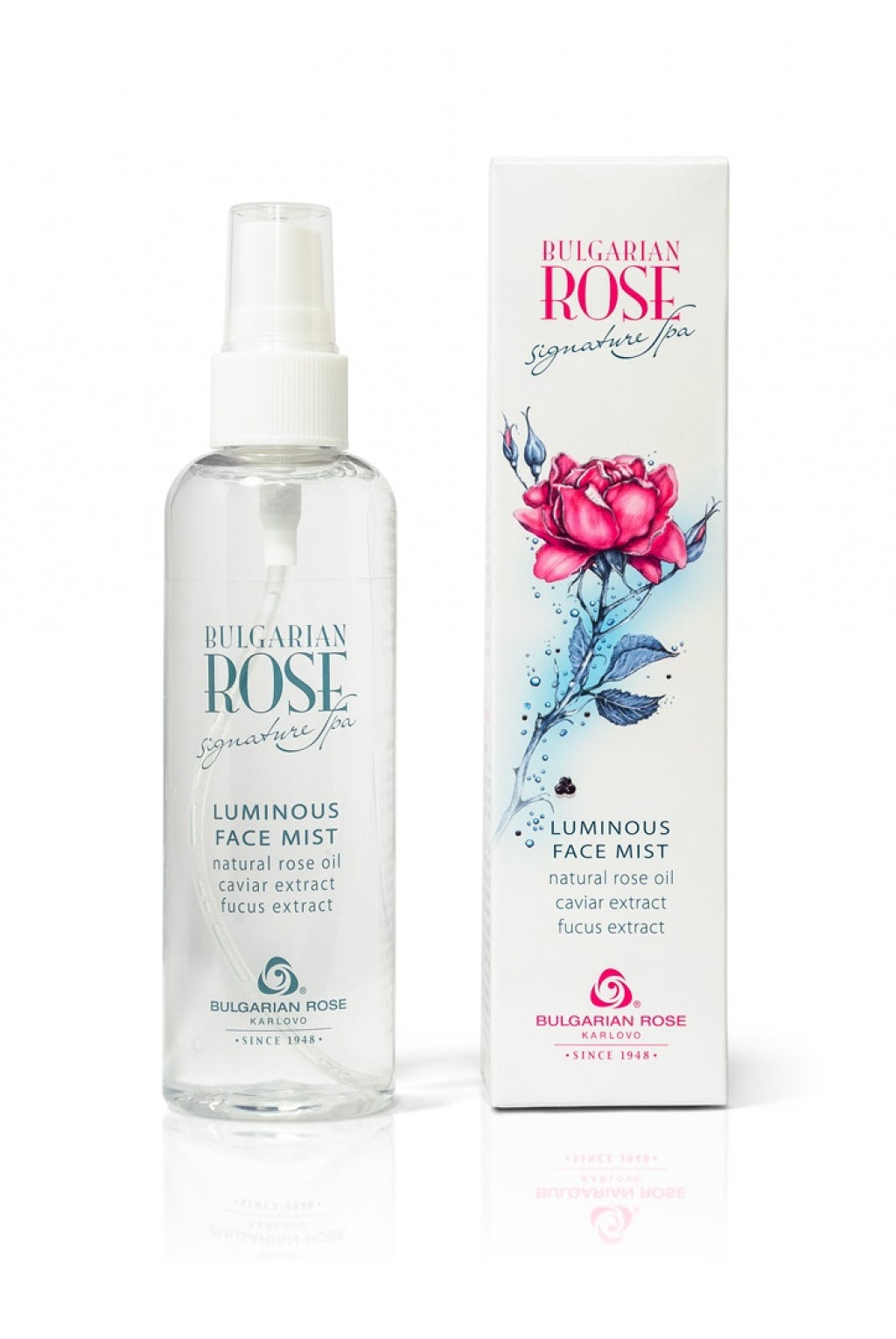 Aufhellendes Gesichtsspray mit Rosenöl &Kaviarextrakt – Feuchtigkeit &Glow für strahlende Haut